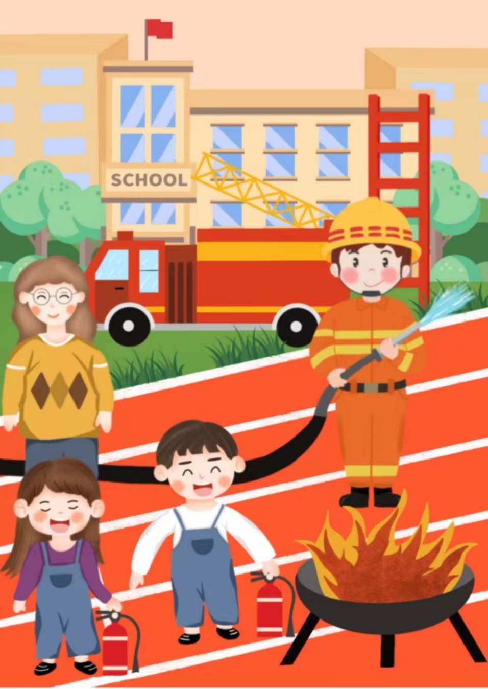 广州市南沙区大成启蒙幼儿园---消防应急疏散演练活动